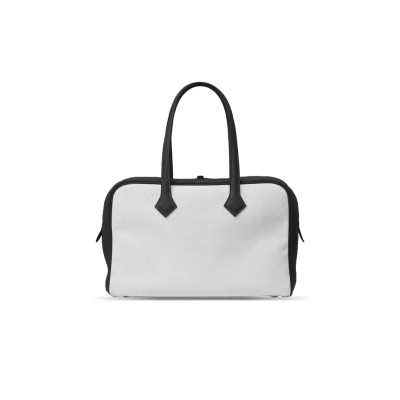 HERMES MASTER VICTORIA 35 VEAU BUFFALO SKIPPER BOSTON BAG WOMEN BLACK 4359646 (35*23*16cm)